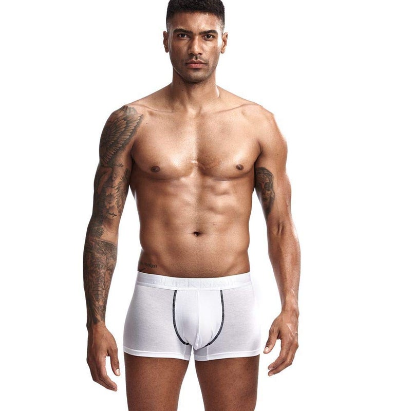 JOCKMAIL Men Underwear Boxer Shorts Modal Men Underwear Health Care Trunks Boxer Briefs White - Image 2